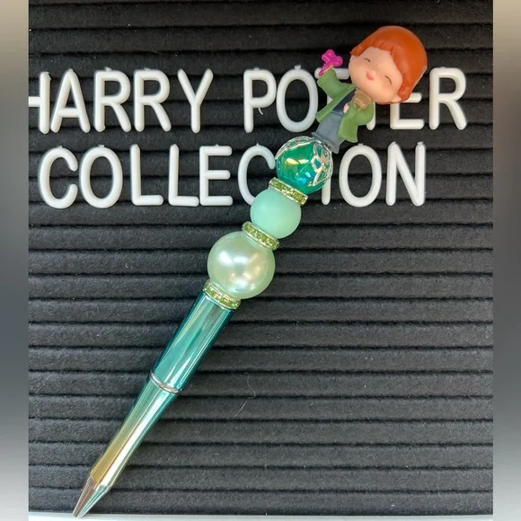 Handmade “Ron Weasley” Beaded Pen - Harry Potter Wizarding World Collection - Picture 2 of 6